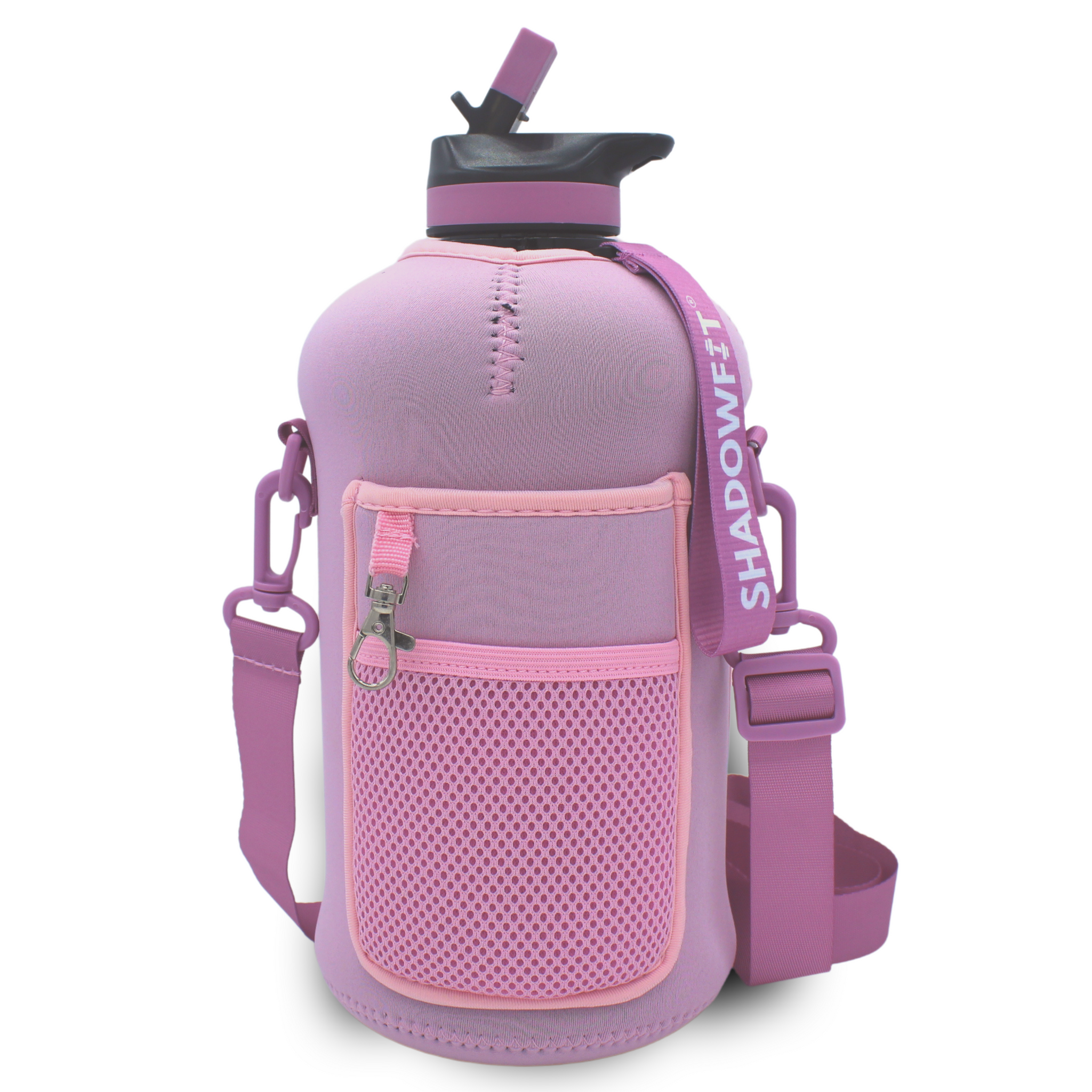2.2L Water Bottle w/Flip Cap - BPA Free, Ideal for Gym - Pink